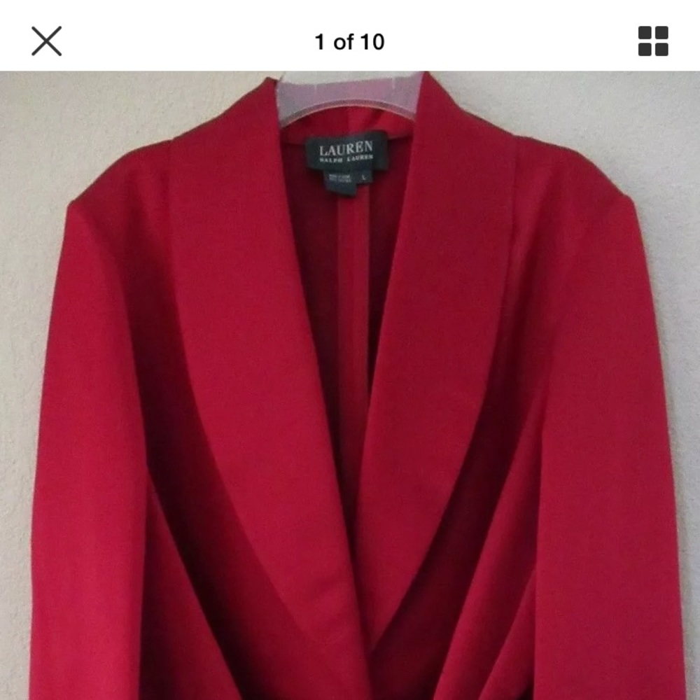 Lauren Ralph Lauren holiday red blazer